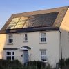 Solar panels on a new home in Devon 