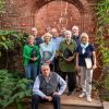 Compere, well-known historian Dr Todd Gray, with some of the choir's members