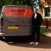 Pictured: Martin Wilson, Managing Director, Scot Group with a newly branded Switch van