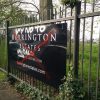 Burrington Estates Sign with Graffiti