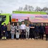 The Moorland Fuels team in front of a fuel tanker