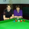 WEBSF Ladies Snooker Open Plate Finalists - Winner Sophie Gibbs-Nicholls & Runner-up Stacey Graham 