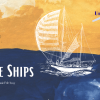 Little Ships: A New Musical - a yellow horizon with blue sea, full of little ships