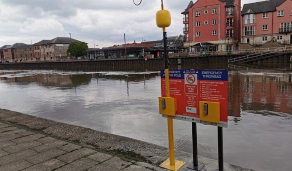 New life saving water safety equipment installed at Exeter Quay