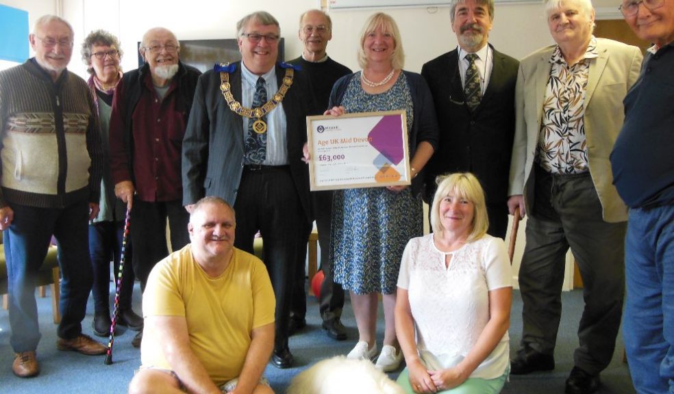 Front Row. A member of the group & Veronica & Scruffy the dog.  Middle Row. Ian Kingsbury, Molly Holmes, Reuben Ayres. Back Row. Members of Reminder Finders