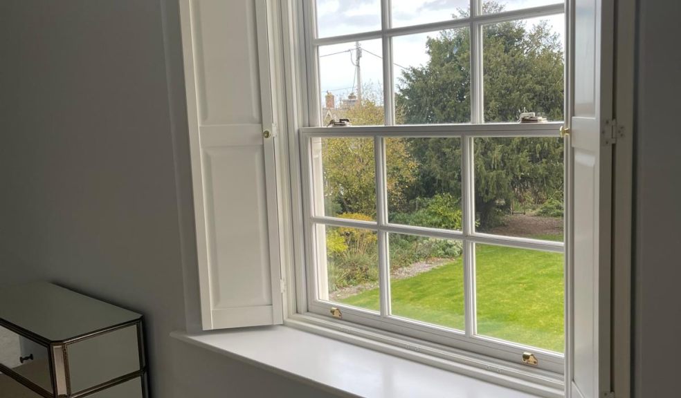 Georgian Sash Window Shutters Fitted In An Exeter Home