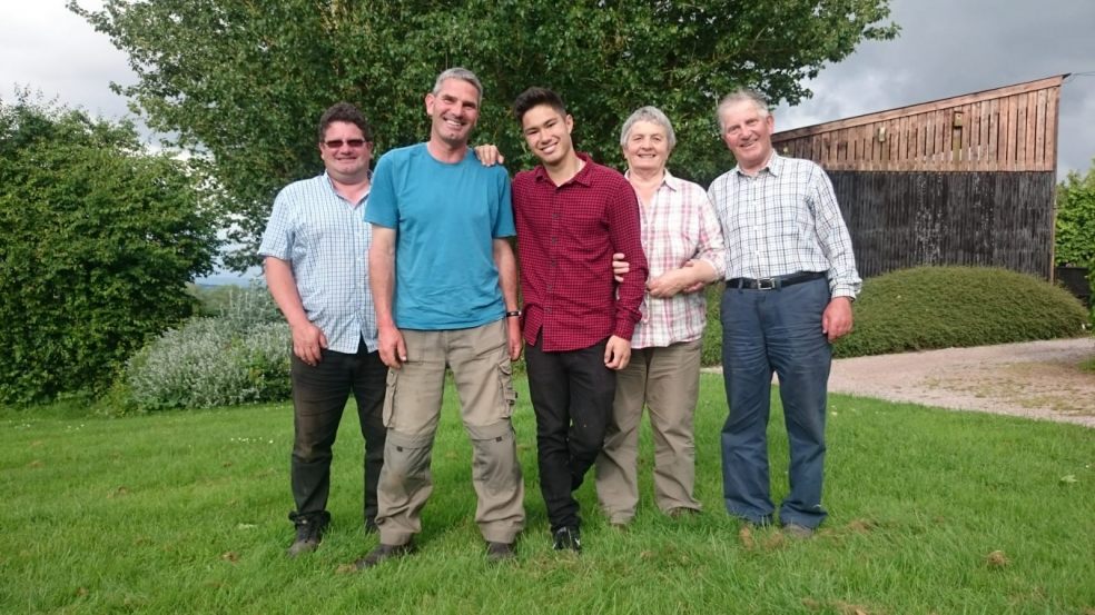 L-R: Simon Boyce, Tim Boyce, Bazzil Boyce, Susan Boyce, Clive Boyce