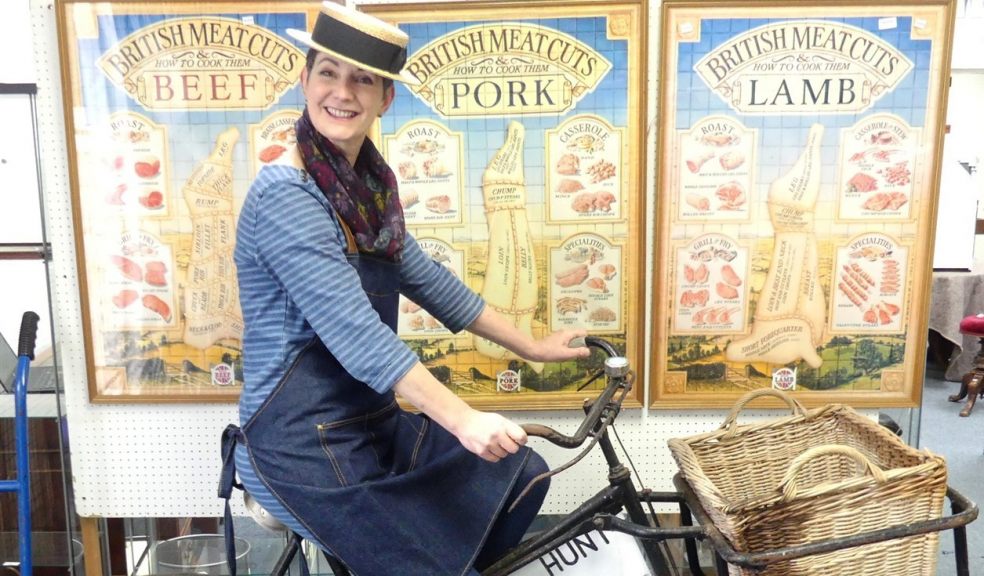 Woman on a bike