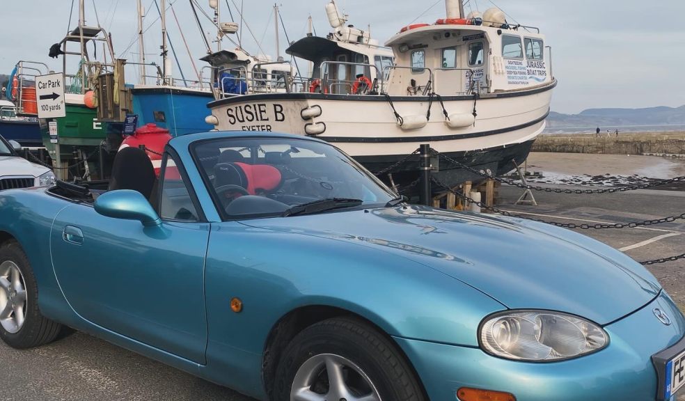 Drive Devon Mazda MX-5 Hire car in Lyme Regis