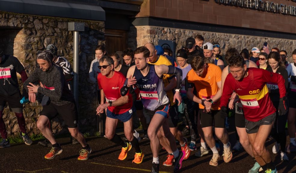 Runners at the start of the Exeter City Community Trust Half Marathon