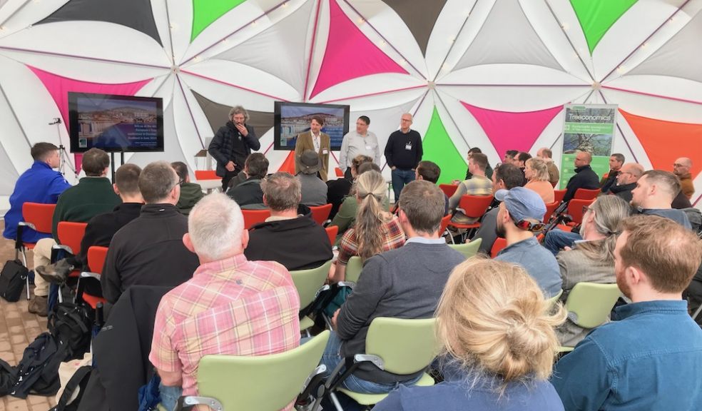 Attendees at the tree planting workshop at Exeter Science Park