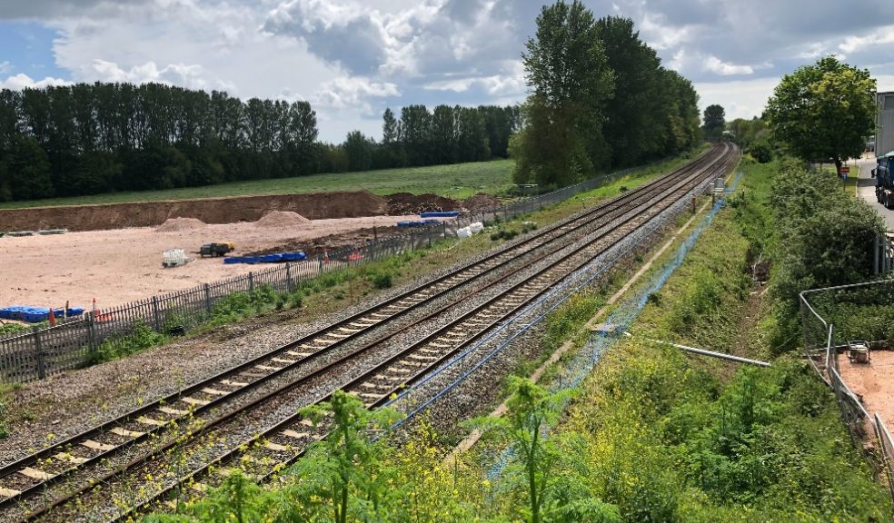 Work progressing at pace on new Marsh Barton rail station