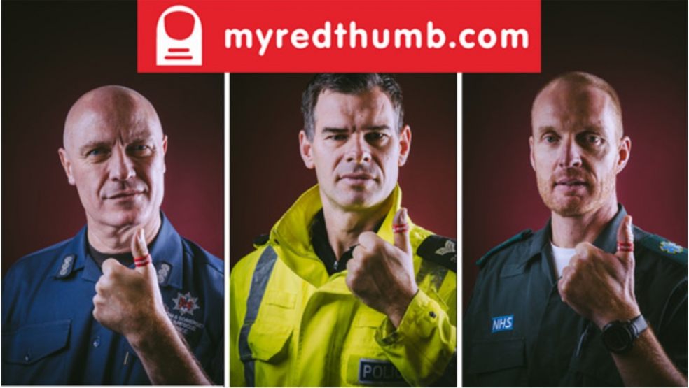 Emergency services join forces for ‘My Red Thumb’ Day 2021 road safety awareness campaign