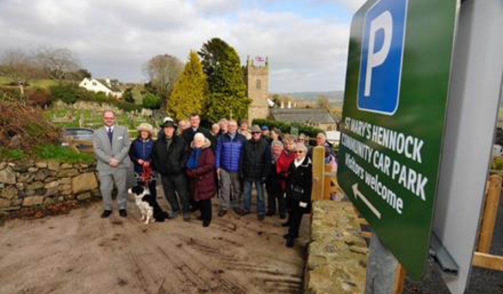 New Community Car Park For Hennock 