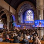 An full house at St Peter's Church for  Budleigh Salterton Literary Festival