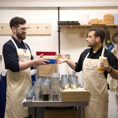 Recycled candle making in Exeter