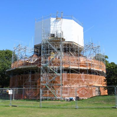 ALR scaffolding completed. Photo: Jane Birdsall National Trust 