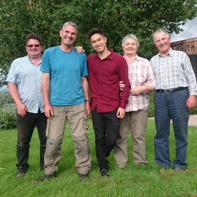 L-R: Simon Boyce, Tim Boyce, Bazzil Boyce, Susan Boyce, Clive Boyce