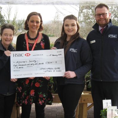 Charity cheque presentation 