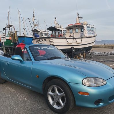 Drive Devon Mazda MX-5 Hire car in Lyme Regis