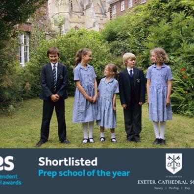 Exeter Cathedral School shortlisted for Prep School of the Year