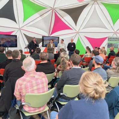 Attendees at the tree planting workshop at Exeter Science Park