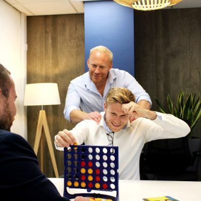 Owen Richards, Managing Director at Air Marketing, training for the CHICKS Superstar Games with his team.