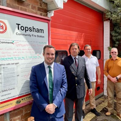 Topsham’s former fire station must be returned to the community, says town’s MP and Councillors