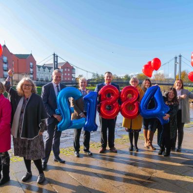 Front Row: Liz Cook – Volunteer Co-ordinator & Supervisor/ Sara Bennett CEO (Balloons) / Symon Garratt / David Gibson/ Chris Heal/ Alison Whitfield / Julie Weaver (Partners – W&L)  Back Row: Gem Watson – Volunteer Grief Support Worker & Becky Hopley – Volunteer Grief Support Worker  (Balloons) 